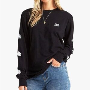 Billabong Women's Classic Long Sleeve Graphic Tee Size Medium